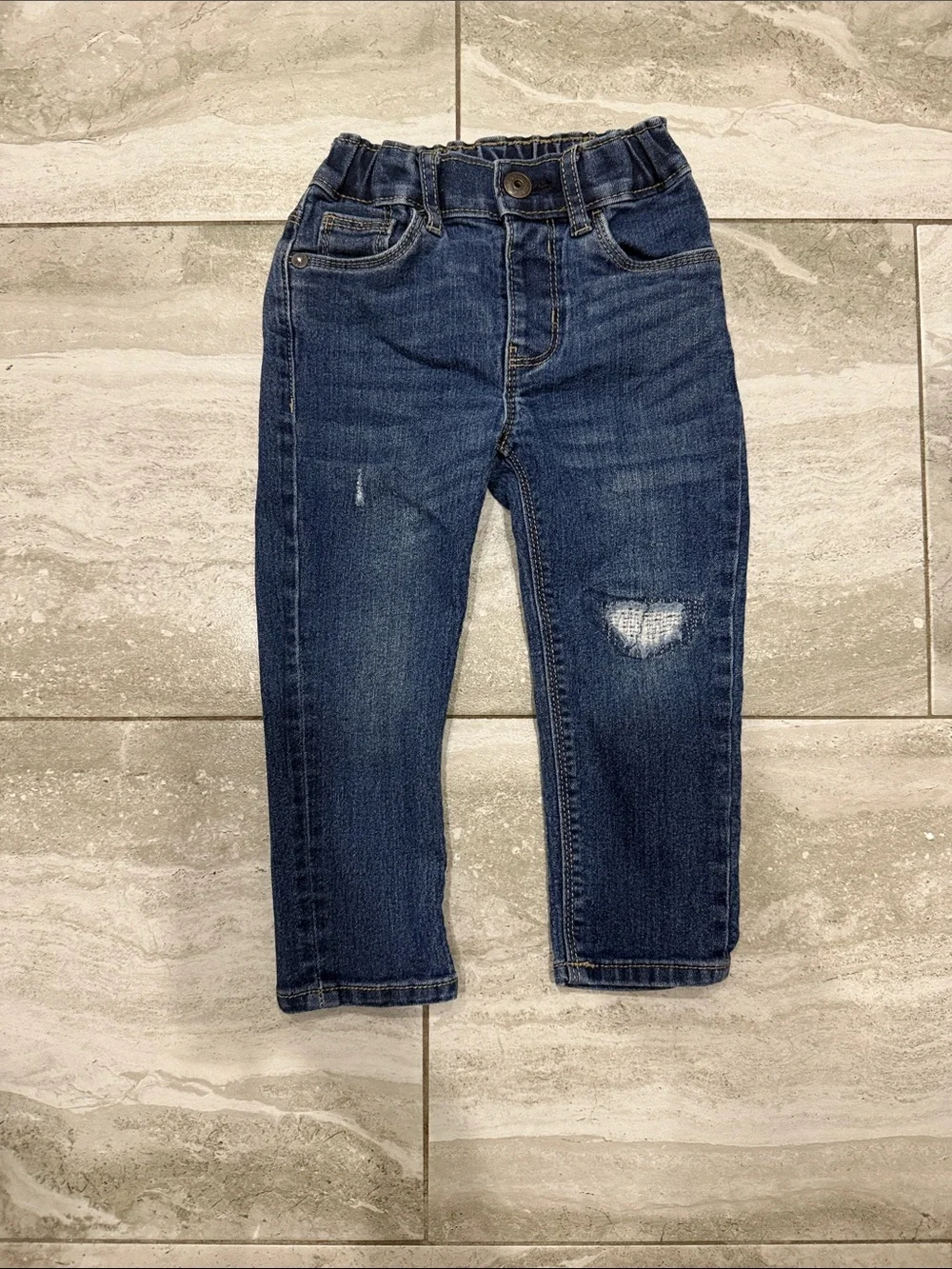 OshKosh B'gosh Dark Blue Distressed Kids Jeans